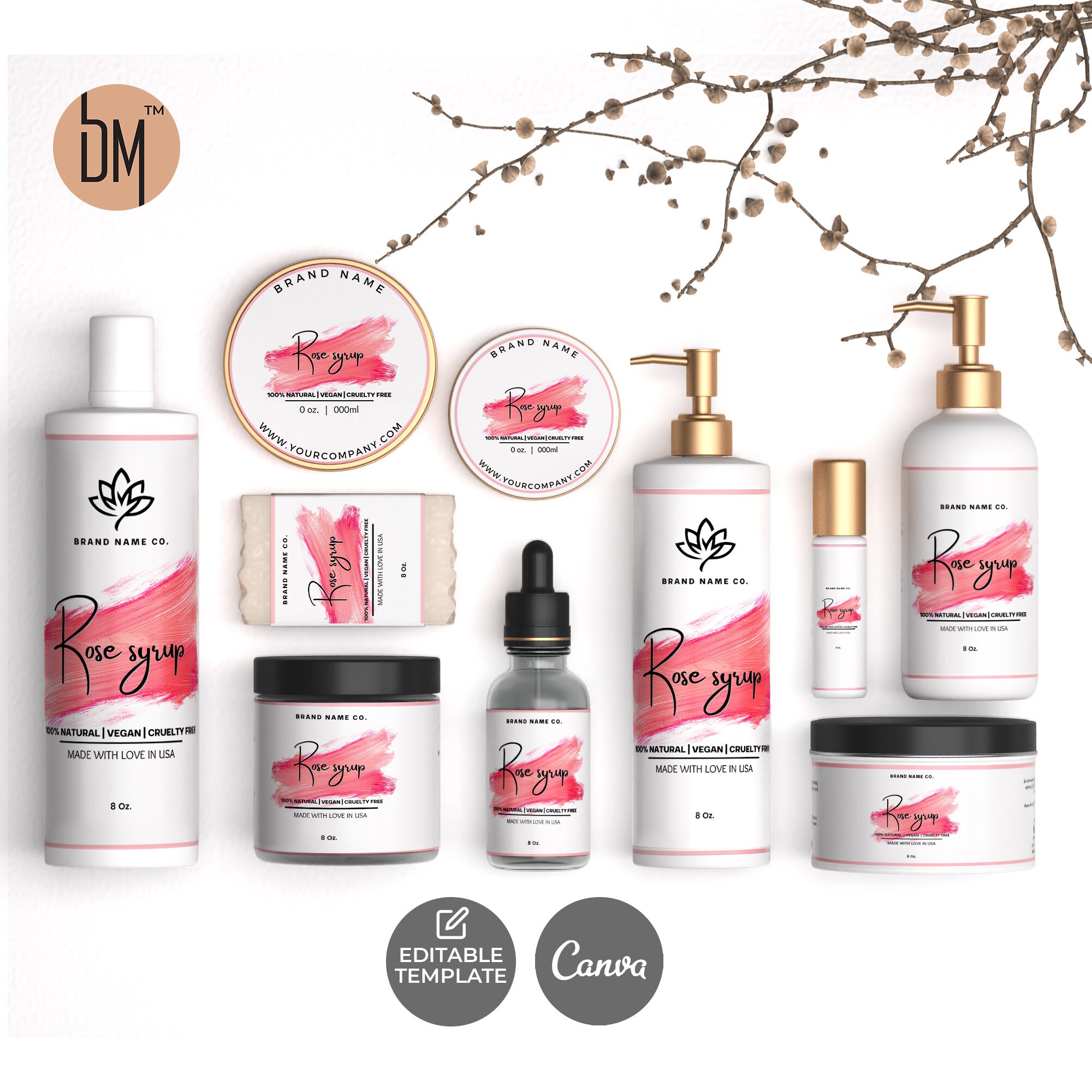 Stunning Skincare Labels Pack DIY Body Product Labels Etsy