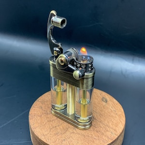 Vintage style Mechanical Window Lighter Kerosene Steampunk Trench Design