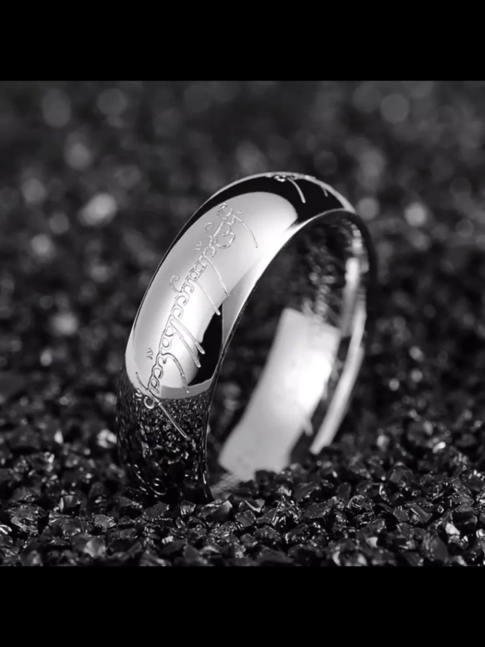 The Lord Of The Rings Wedding Ring Tungsten One Ring Lord Of The Rings Wedding Ring One Ring | Etsy