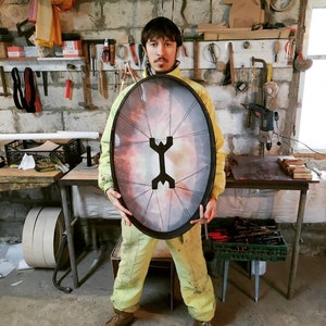 Vegan Oval King Drum, Shaman Frame Drum 32"x20", Deep Bass Meditation Instrument, Tunable Handmade Drum