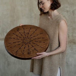 Handmade Water-Fall Disc | Sound Healing Instrument, Ocean Drum Style | Realistic Ocean Waves