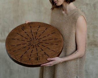 Handmade Water-Fall Disc | Sound Healing Instrument, Ocean Drum Style | Realistic Ocean Waves