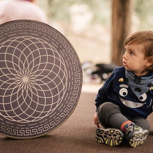 Shaman vegan drum &quot;Infinities&quot;, sound healing instrument, sacred medicine drum, spiritual person gift, tribal native drum, tunable membrane