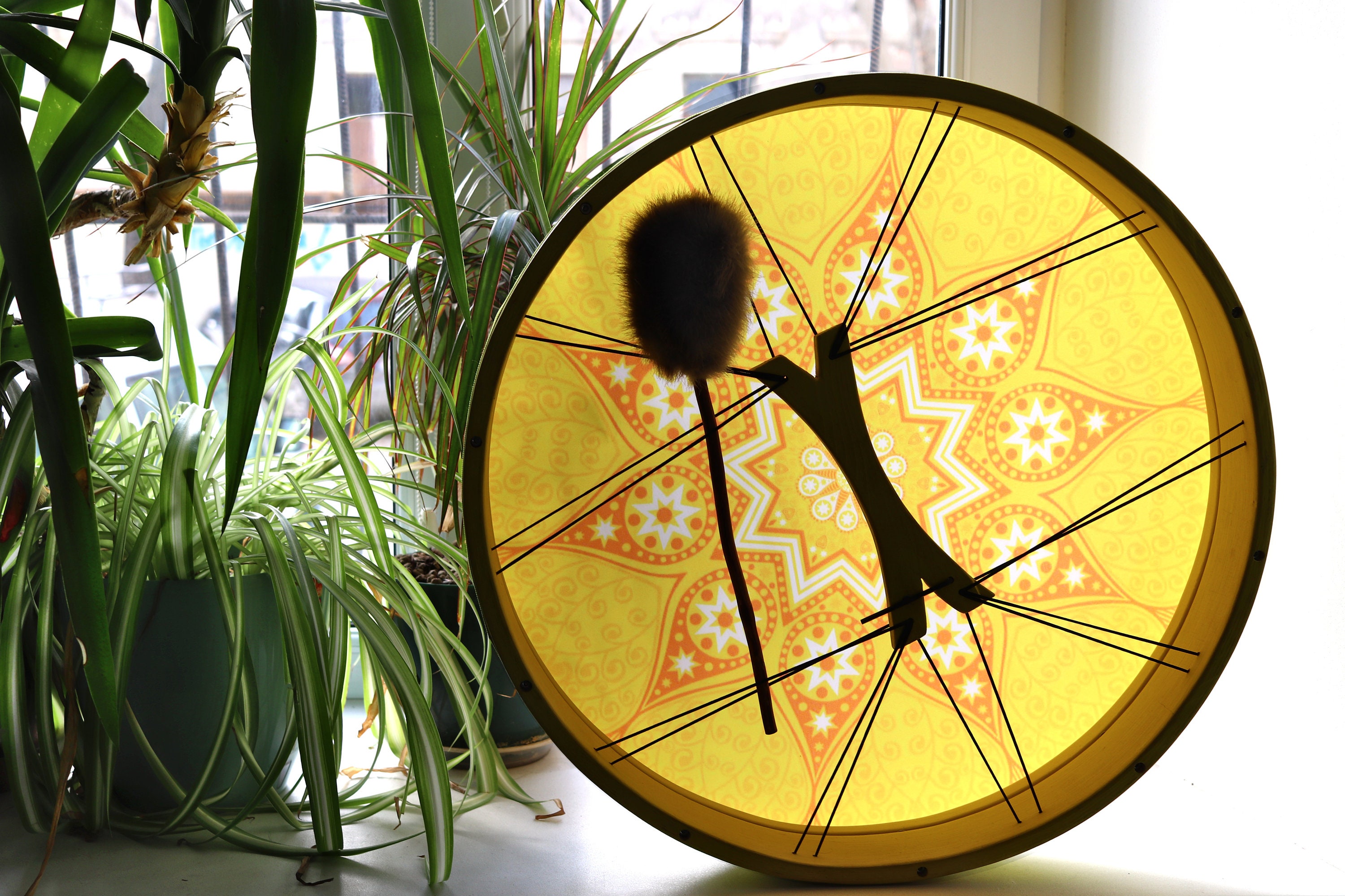 Vegan Sun Yoga Drum sound healing instrument Etsy España