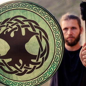 Sacred vegan drum “Celtic Tree of Life”, deep healing sound, shaman viking drum, native frame drum 20’’