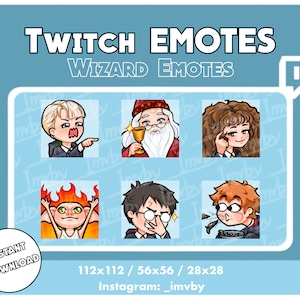 Magical wizard/witch meme emotes for Twitch and discord | set of 6