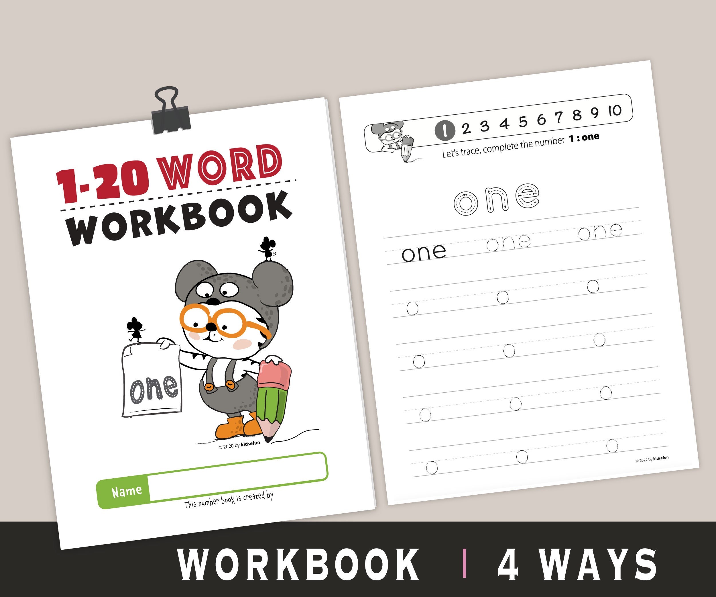 Preschool Number Words Poster And Worksheet Combo 1 20 English Numbers preschool-number-words-poster-and-worksheet-combo-1-20-english-numbers