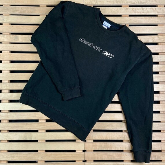 Reebok vintage sweatshirt mens black best sale