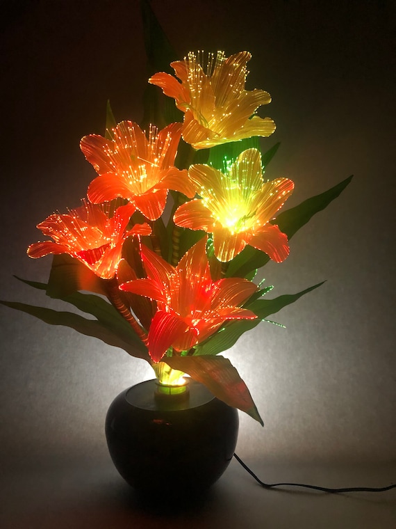 Light ahead LED Fiber Optic Flowers Lamp Centerpieces with Etsy