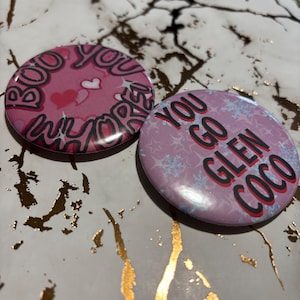 Mean Girls Inspired Badges (2pk)