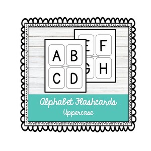 Alphabet Lernkarten | Großbuchstaben | Druckbar