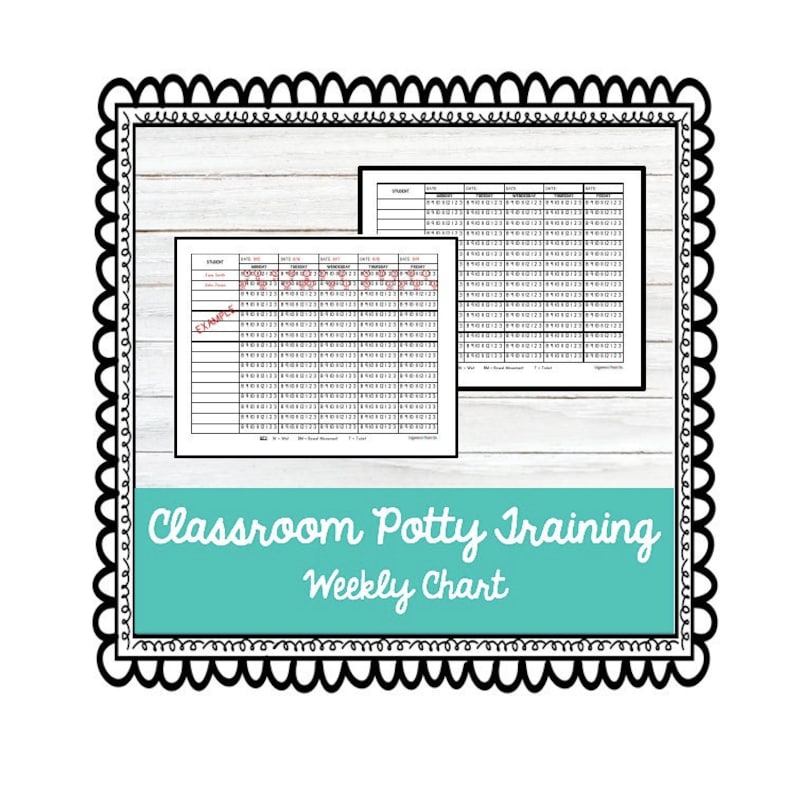 Weekly Potty Chart Etsy