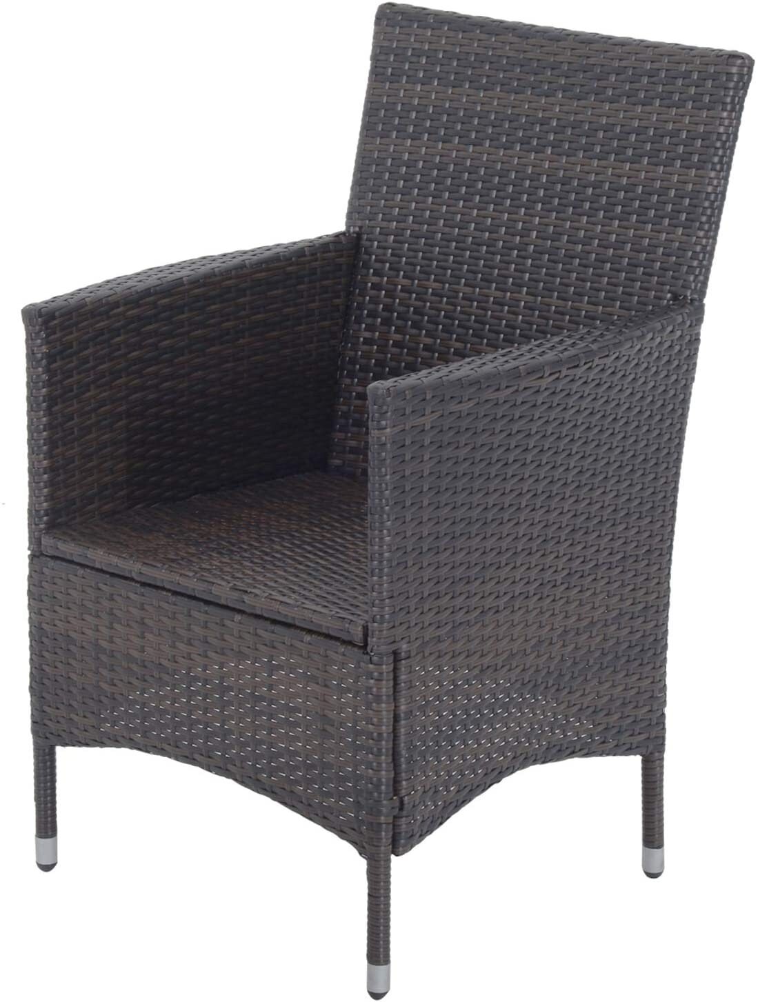 Modern 3 Piece Brown Bistro Rattan Garden Furniture Set With 2 | Etsy