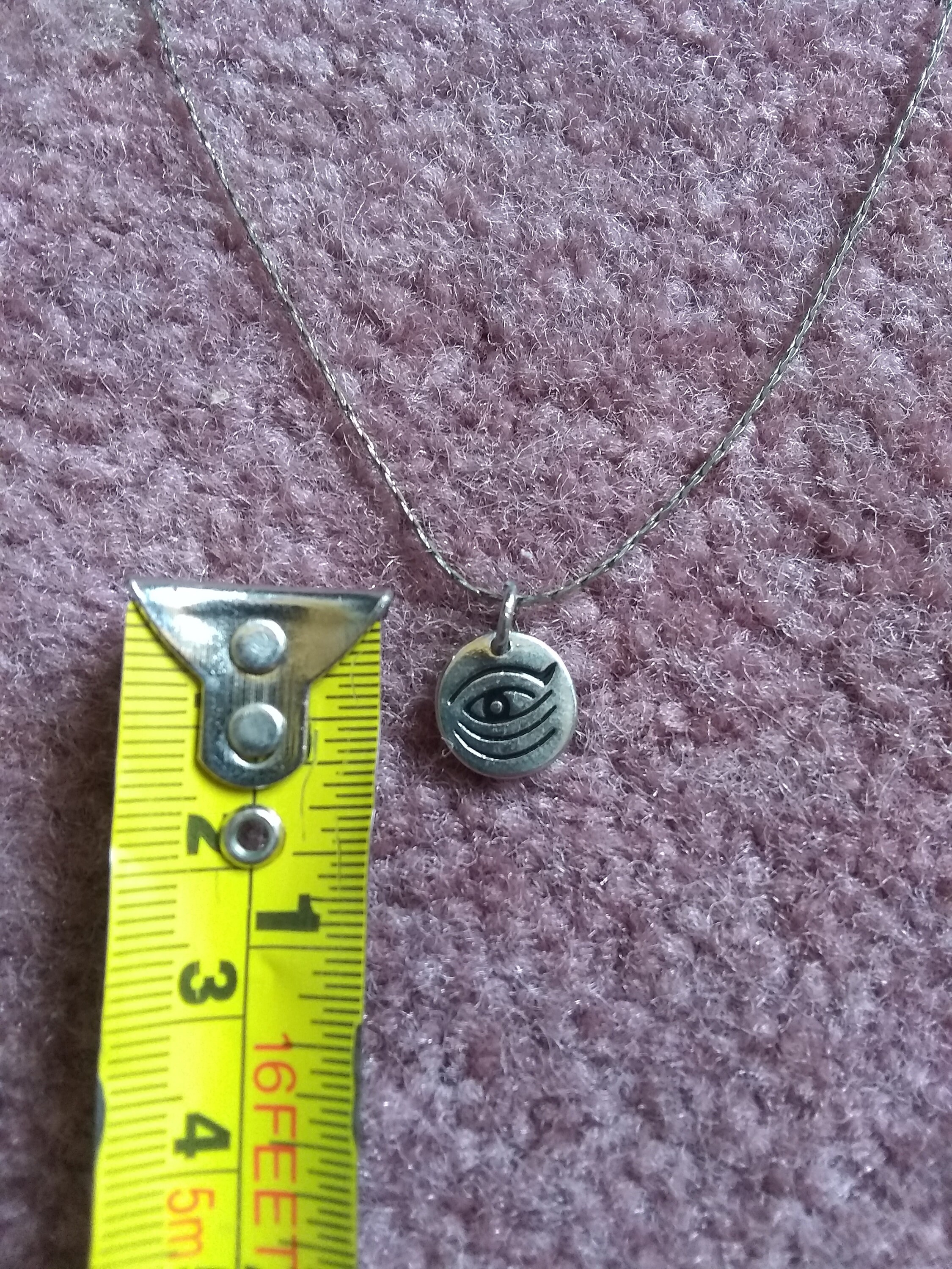 Eye charm necklace Etsy