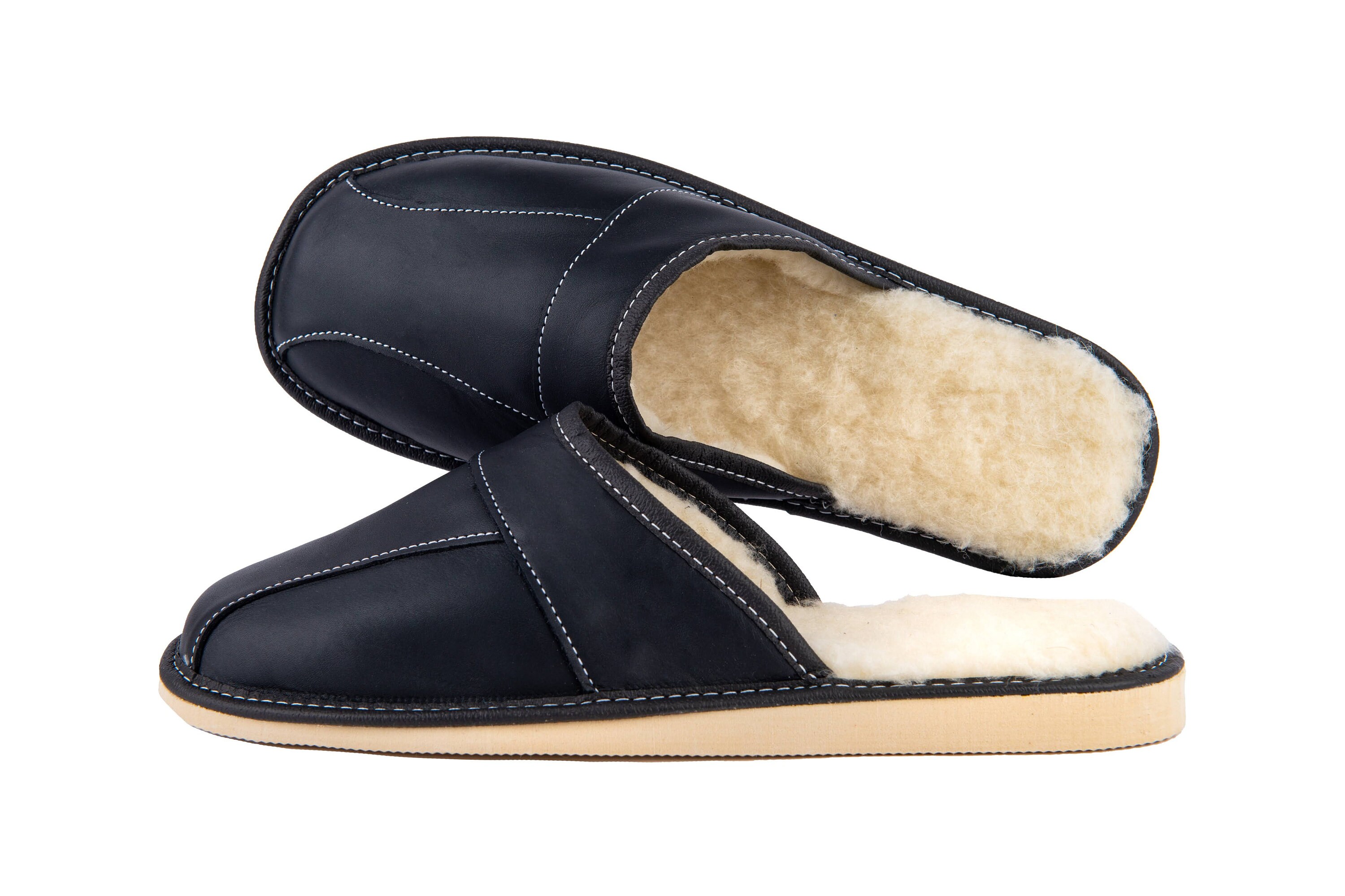 stylish leather slippers for men