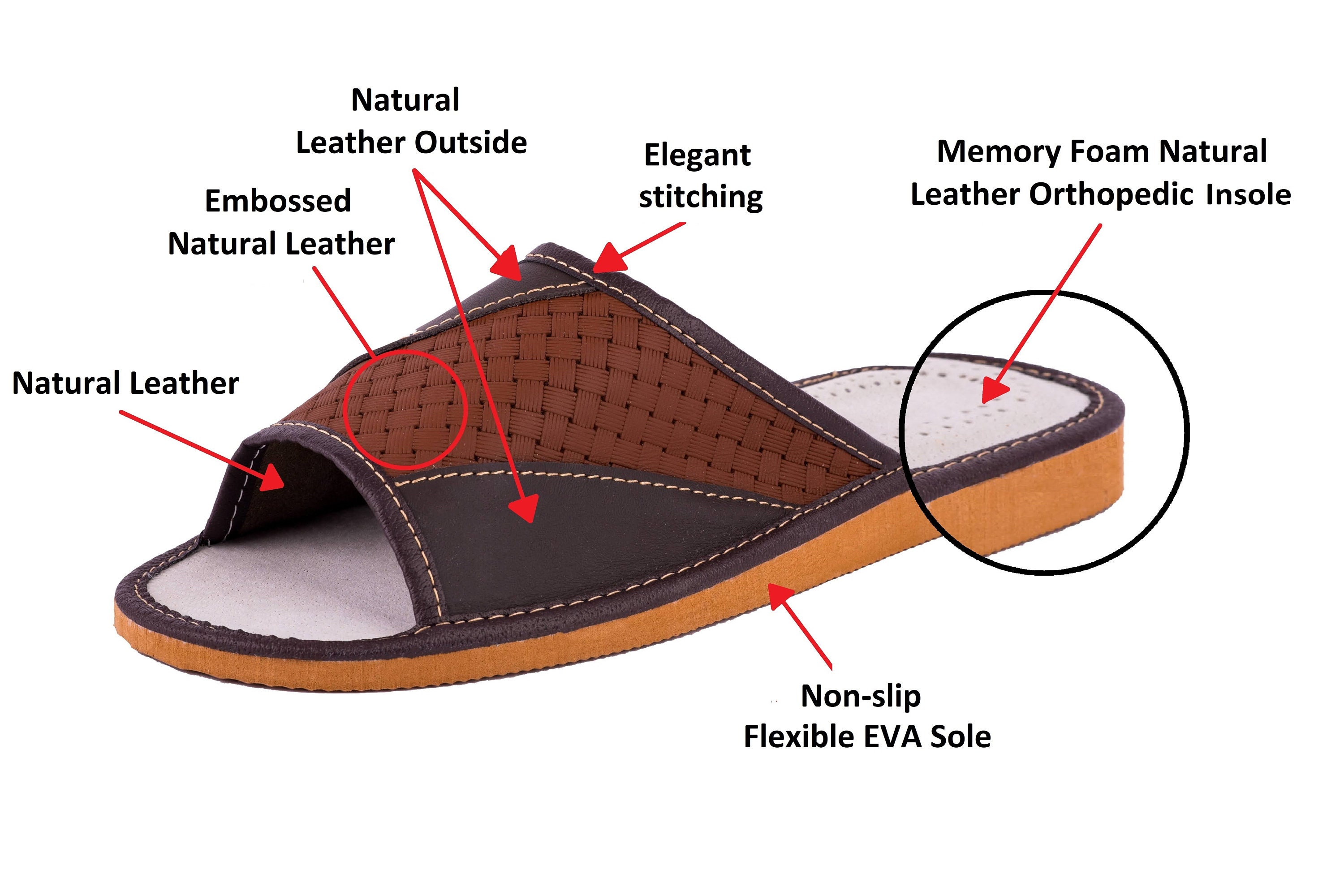 Slippers House Shoe Memory Foam 