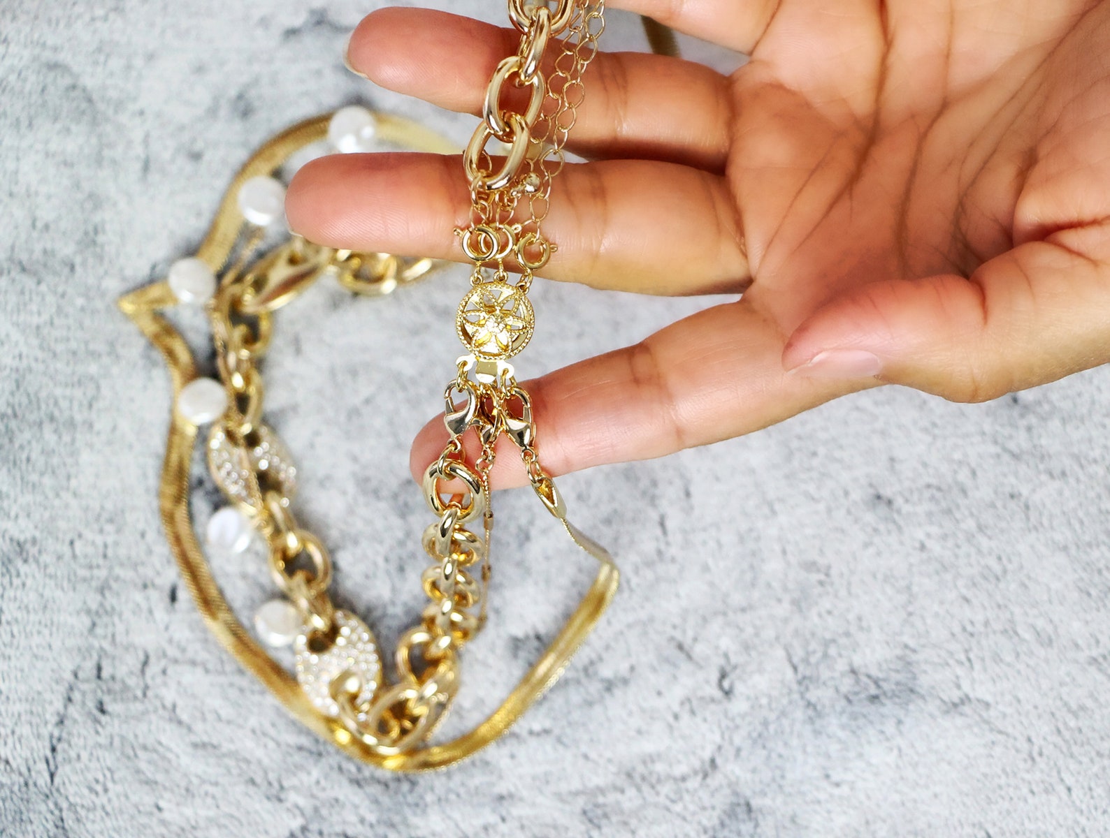 Layered / Necklace Layering Clasp 2 piece pack Gold and Silver Etsy