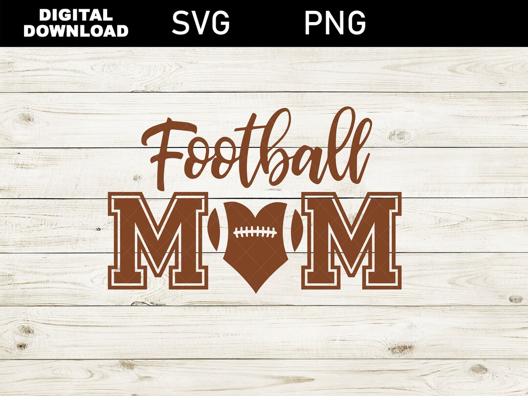 Football Mom SVG, Football Shirt SVG, Football Svg, Football Heart Svg Files, Cutting Files