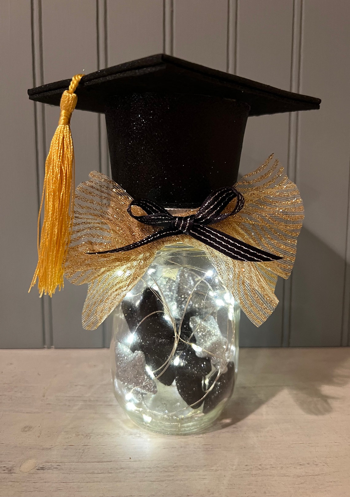 Graduation Decor Centerpiece Mason Jar Graduation Decor With | Etsy