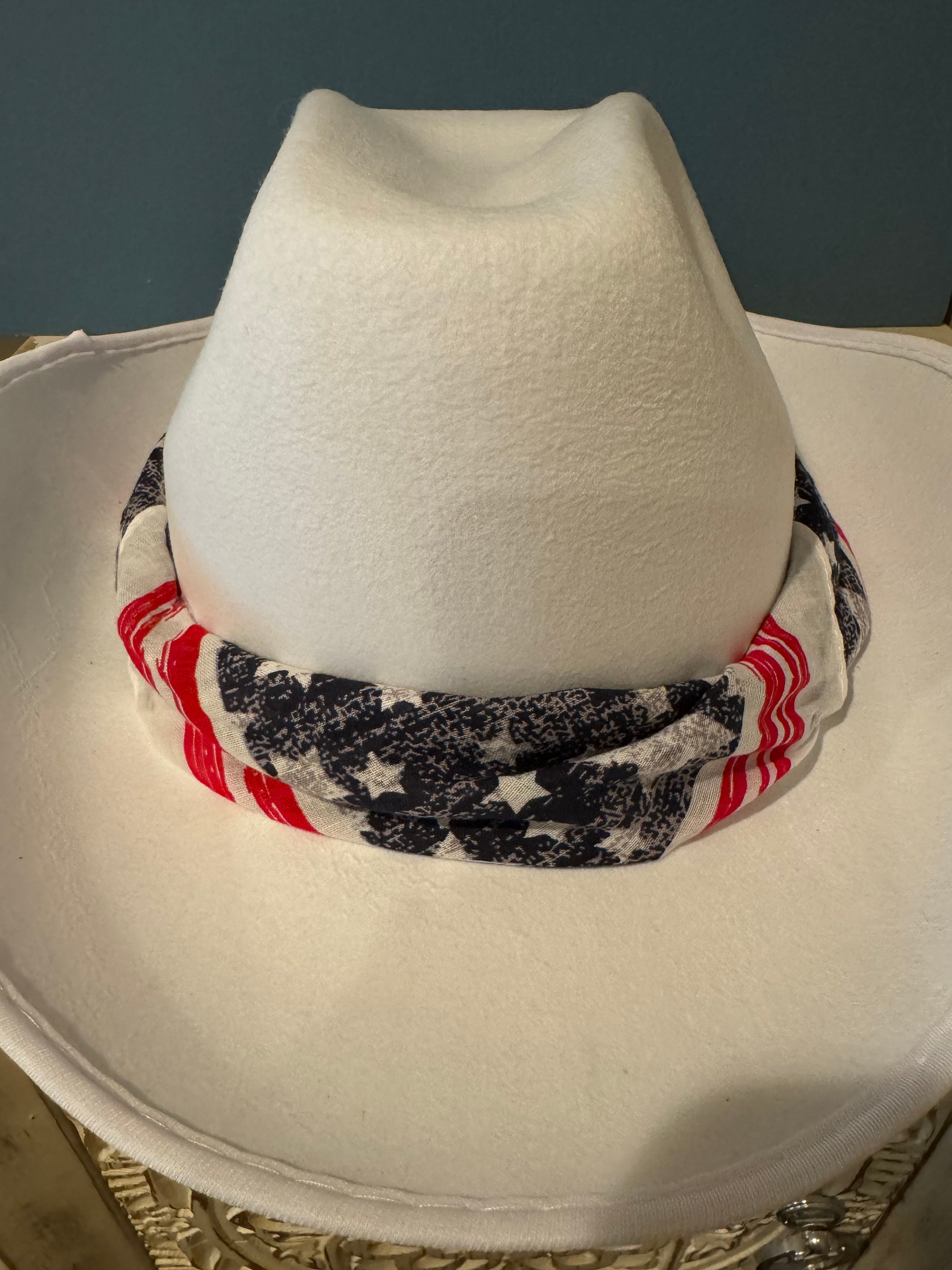 Patriotic Cowboy Hat, Red, White and Blue USA Cowboy Hat  display picture 1