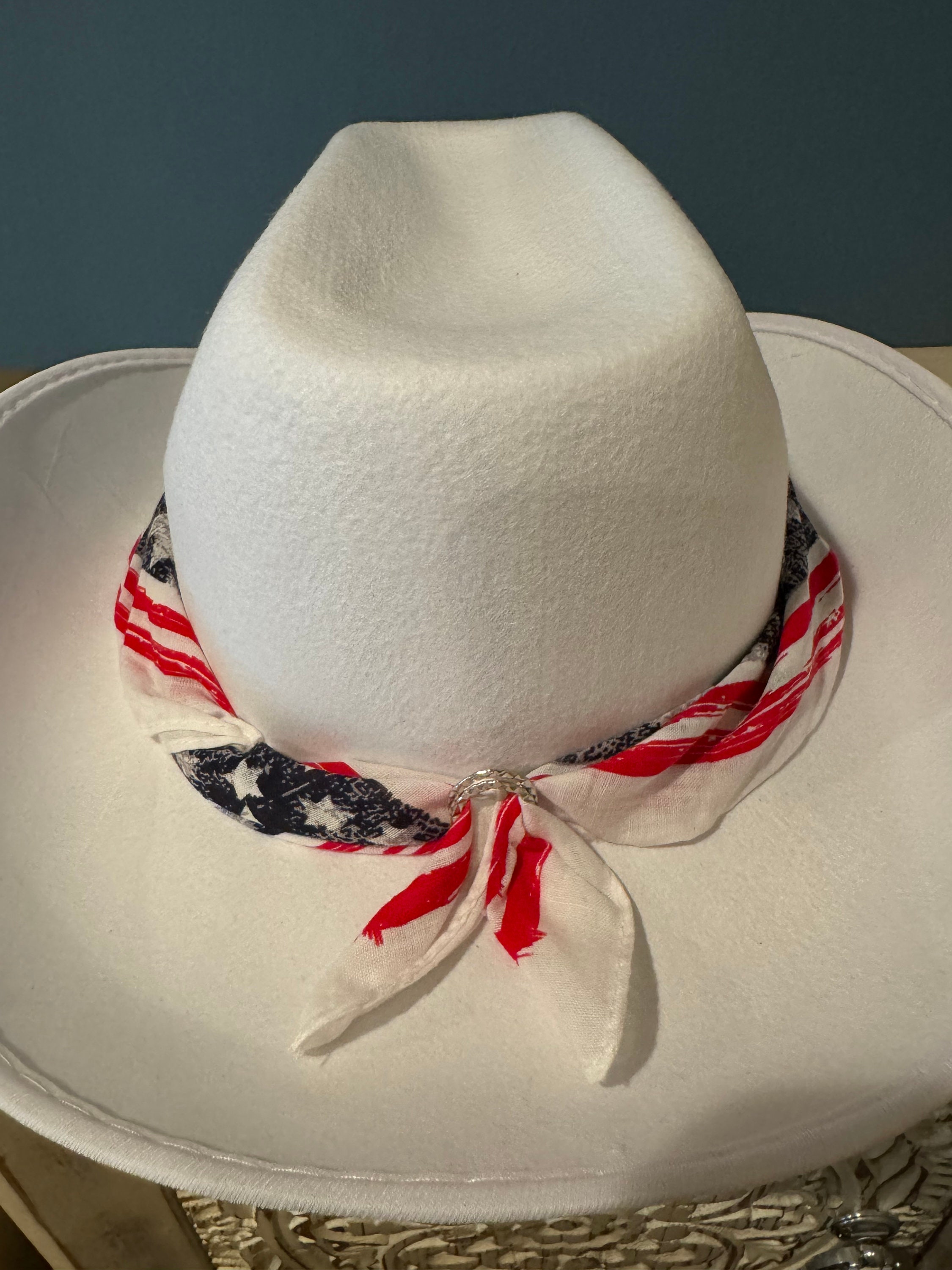 Patriotic Cowboy Hat, Red, White and Blue USA Cowboy Hat  display picture 3