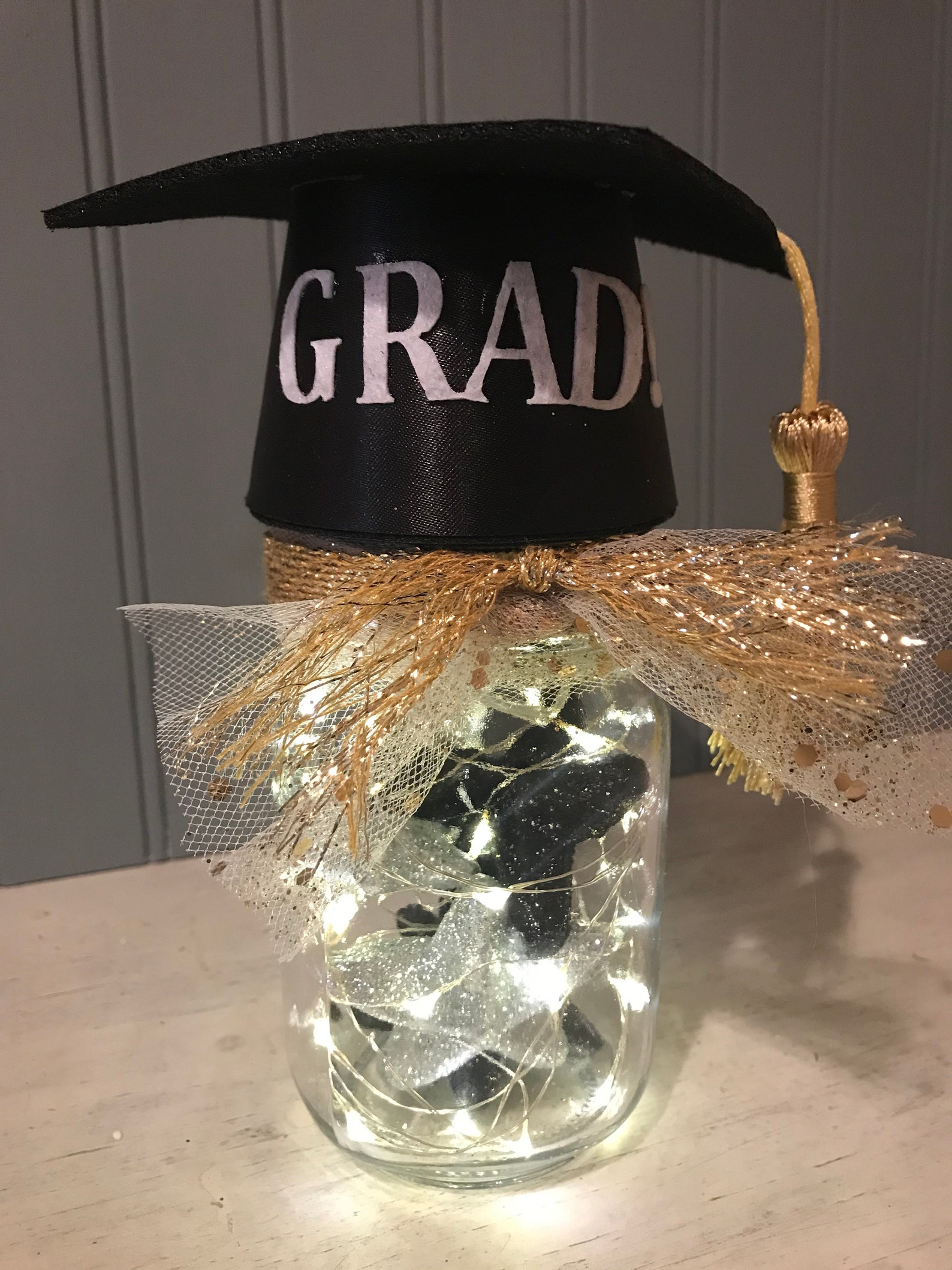 2021 Graduation Decor Centerpiece Mason Jar Graduation Decor Etsy