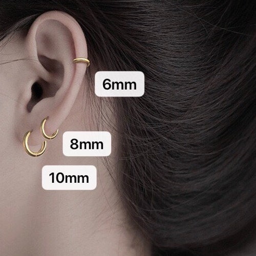 Earrings Set for Multiple Piercings Huggie Hoop Gold Earring Etsy UK