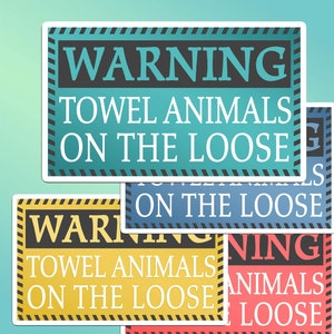 Towel Animal Magnet
