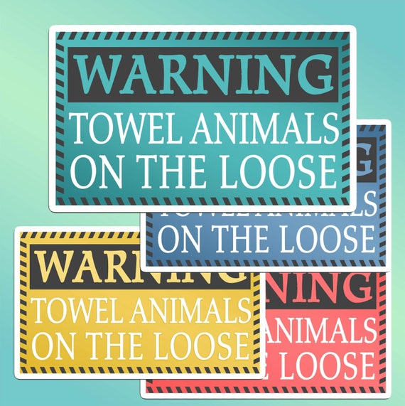 Towel Animal Magnet