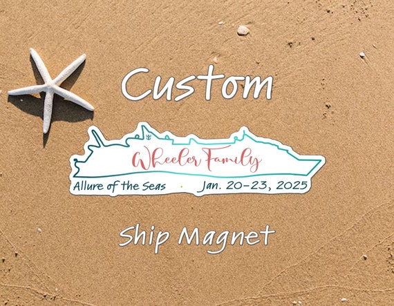 Cruise Ship Magnet - Customizable