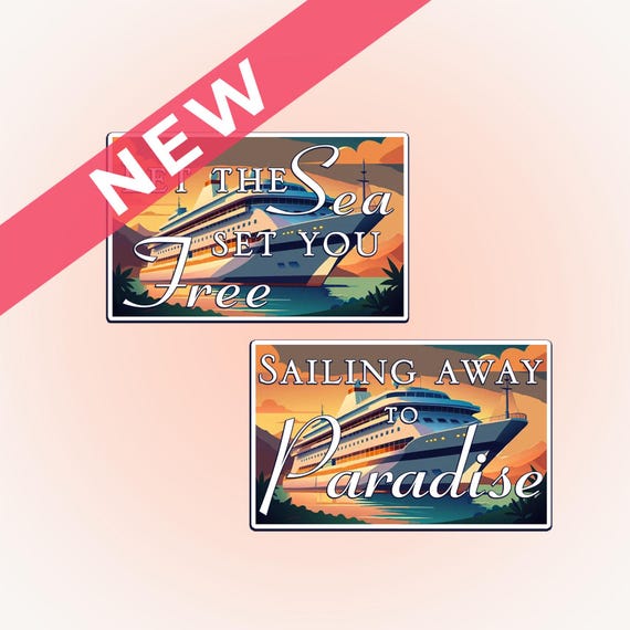 Retro Magnet Cruise Quote Stateroom Door Sign