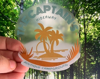 The Captain's Hideaway Clear Sticker