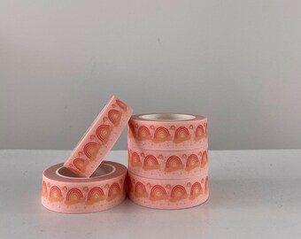 Pink rainbow | Japanese Washi Tape | 15 mm x 10 metres