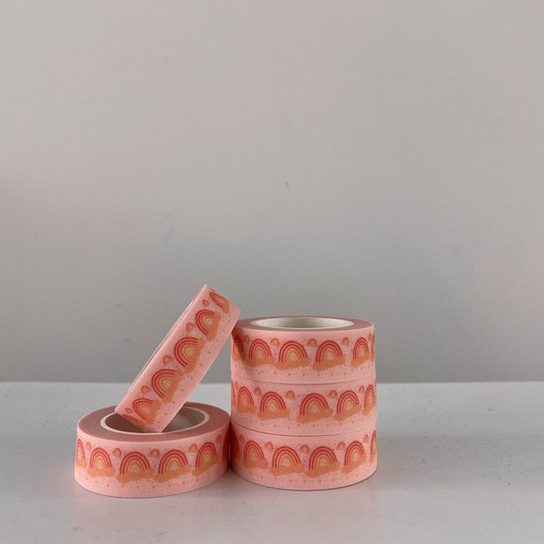 Pink rainbow | Japanese Washi Tape | 15 mm x 10 metres