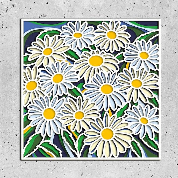 Daisy SVG,Multilayer Daisy Cutting File,Daisy 3D svg,Cutting Daisy 3D File,CNC Router Layered Drawings,Chamomile 3D svg Daisy SVG,Multilayer Daisy Cutting File,Daisy 3D svg,Cutting Daisy 3D File,CNC Router Layered Drawings,Chamomile 3D svg