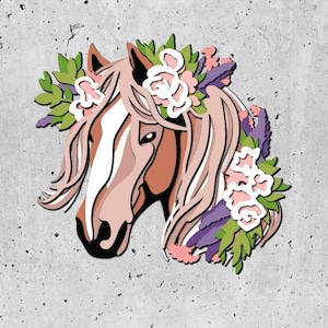 Horse layer SVG, Horse Mandala cut file, Plywood cutting, Paper cutting, SVG FILE, 3D plywood mandala, 3D layer
