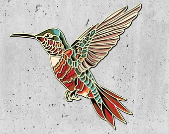 Hummingbird 3D Mandala svg files, laser cut layered panel, SVG files, 3d mandala svg, layered svg files, mandala svg,