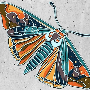 3D Shadow Box 3D SVG Butterfly Paper Cut Files para Cricut, archivos de plantilla de corte por láser, enrutador CNC multicapa svg, mandala de madera contrachapada 3D,
