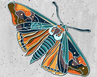 3D Shadow Box 3D SVG Butterfly Paper Cut Files for Cricut,laser cutting template files, multilayer CNC router svg, 3D plywood mandala,