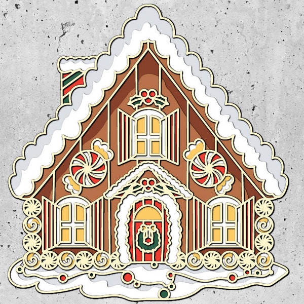 3d Gingerbread House Svg,Christmas House Shadow Box Svg Cricut Files,3D plywood mandala,Cardstock Svg,Dwg Plywood Cutting SVG File , 3d Gingerbread House Svg,Christmas House Shadow Box Svg Cricut Files,3D plywood mandala,Cardstock Svg,Dwg Plywood Cutting SVG File ,
