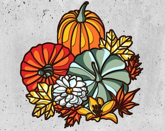 Papercut for cutting SVG files for Cricut or CNC Router,Pumpkins 3d files, Autum Life Decor 3D Mandala SVG Files,