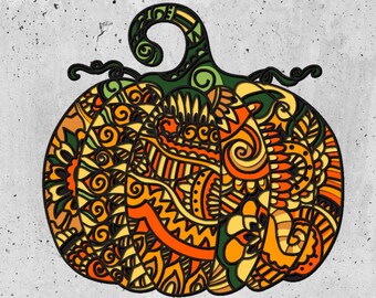 Papercut SVG Cutting Files for Cricut or CNC Router, 3d Pumpkin Cutting Files, Autum Life Decor 3D Mandala SVG Files,