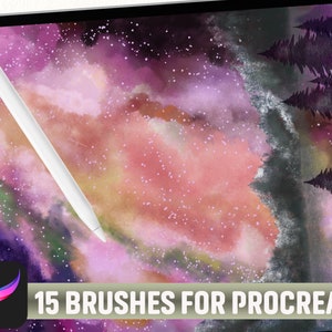 Galaxy Watercolor Brushes for Procreate