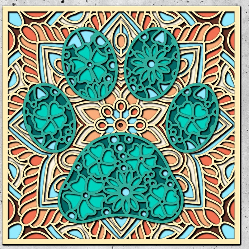 Paw Mandala - Etsy