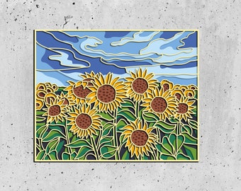 Sunflower 3D Mandala svg files, Autumn decor laser cut layered panel, Autumn mood 3d svg files