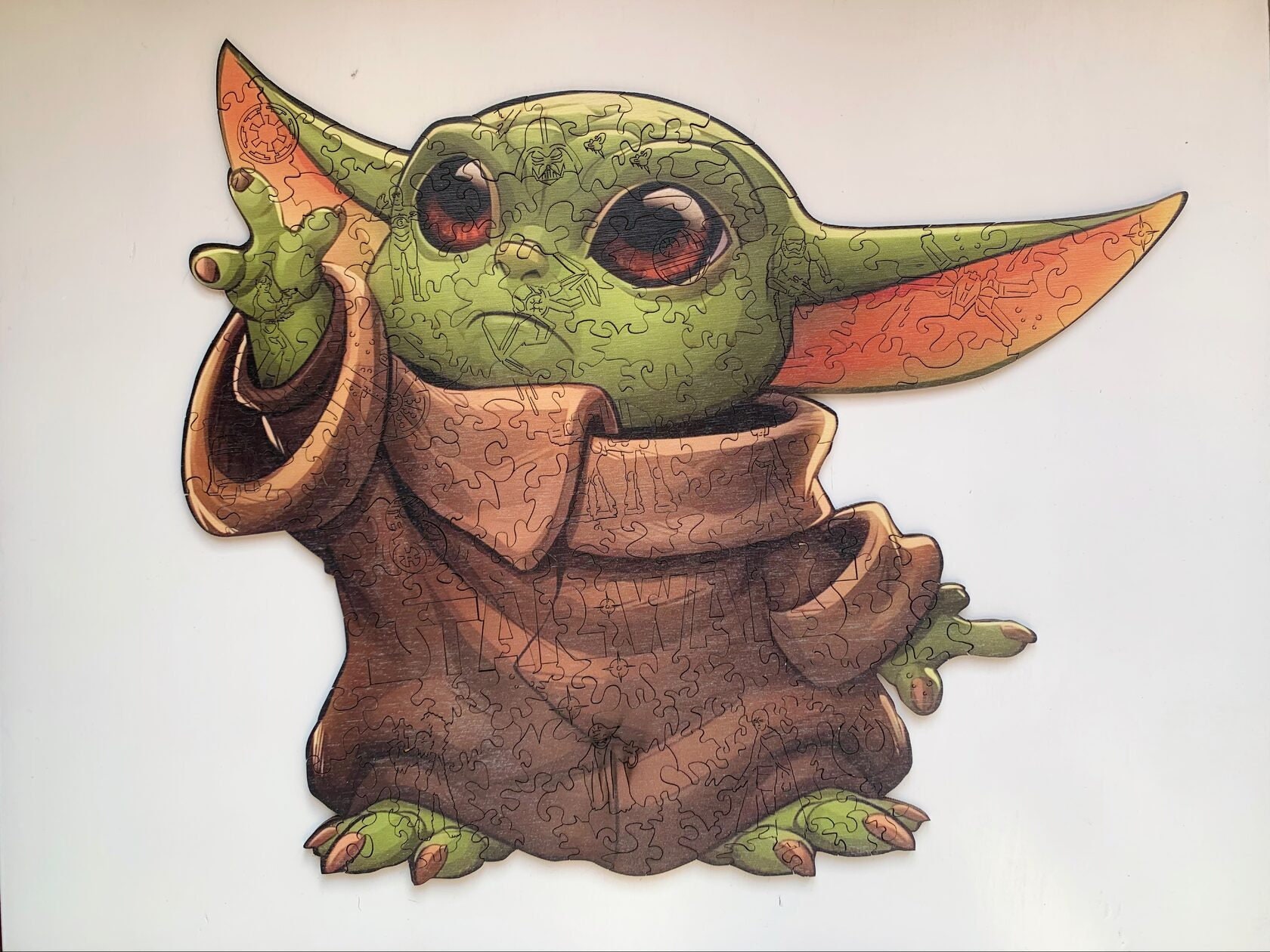 Baby Yoda Wooden Puzzle Yoda Puzzle for Adults Unique Etsy
