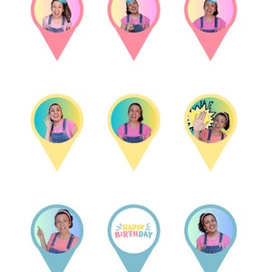 DOWNLOADABLE Miss Rachel Cupcake Topper