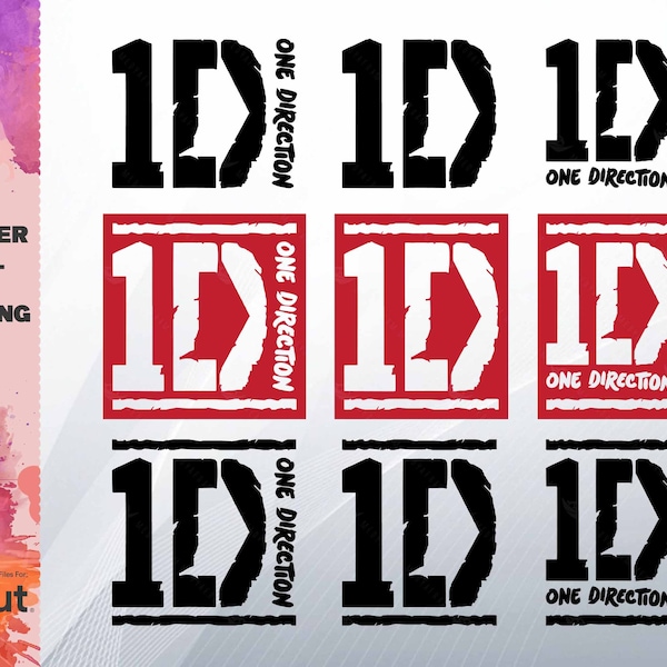 One Direction Logo Svg One Direction Cut Files Jpg Png Ai Pdf Cricut Sticker Decal Vinyl
