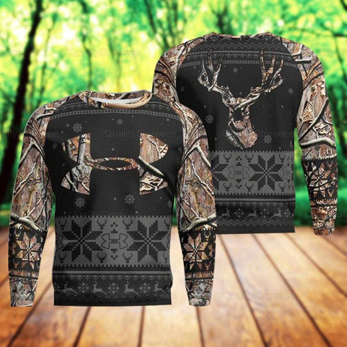 Deer Hunting Ugly Christmas Sweater