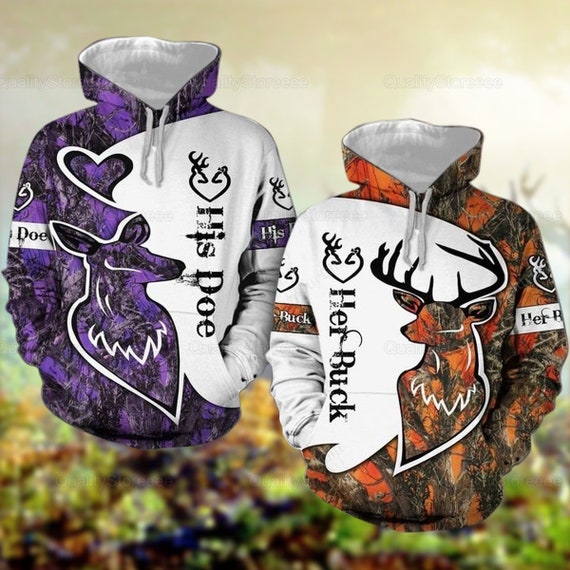 Her buck his doe sweatshirts Clearance
